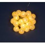 GUIRLANDE LUMINEUSE BOULE DE COTON SUR PILE