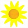 soleil papier gaufré