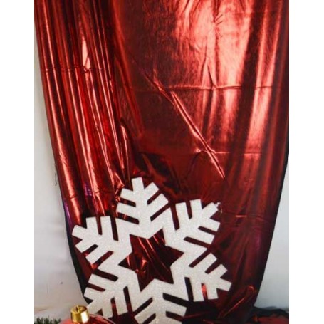 Tissu rouge brillant 