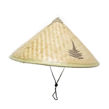 Chapeau en osier chinois