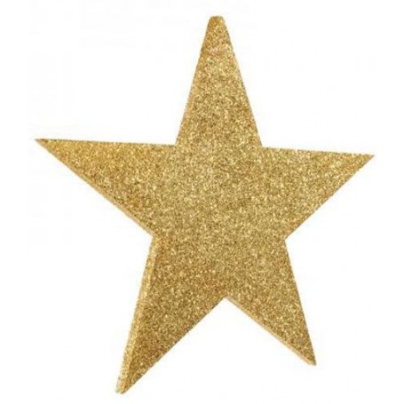 Etoile pleine pailletée