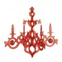 Chandelier rouge