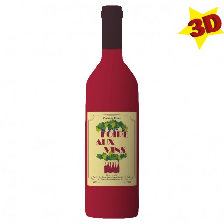Bouteille géante 3D