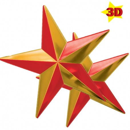Kit 2 étoiles bicolores