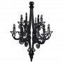 Chandelier noir 3D