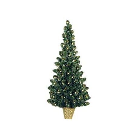 1/2 SAPIN VERT 1,20 M ILLUMINÉ