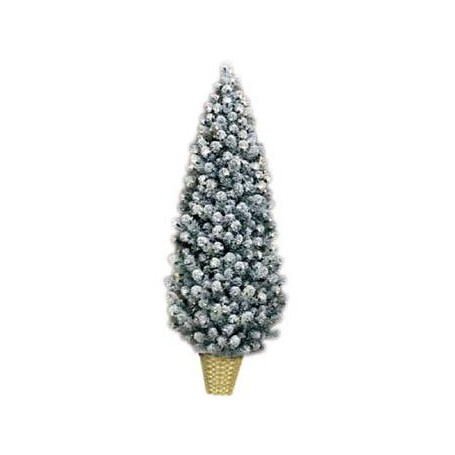 1/2 SAPIN VERT 1,20 M  ENNEIGÉE