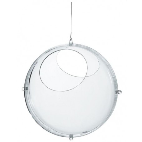 Boule en plastique transparent - A remplir et personnaliser - 8 cm de  diamètre - Expédition Rapide