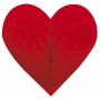 Coeur rouge à suspendre papier gaufré 46cm