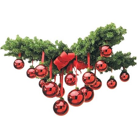 SUSPENSION BRANCHE SAPIN VERT Ø 90CM